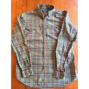 Polo Ralph Lauren Men's Classic Fit Green Plaid Button Down - Size Large